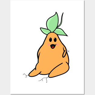 Chubby smiling mandrake Posters and Art